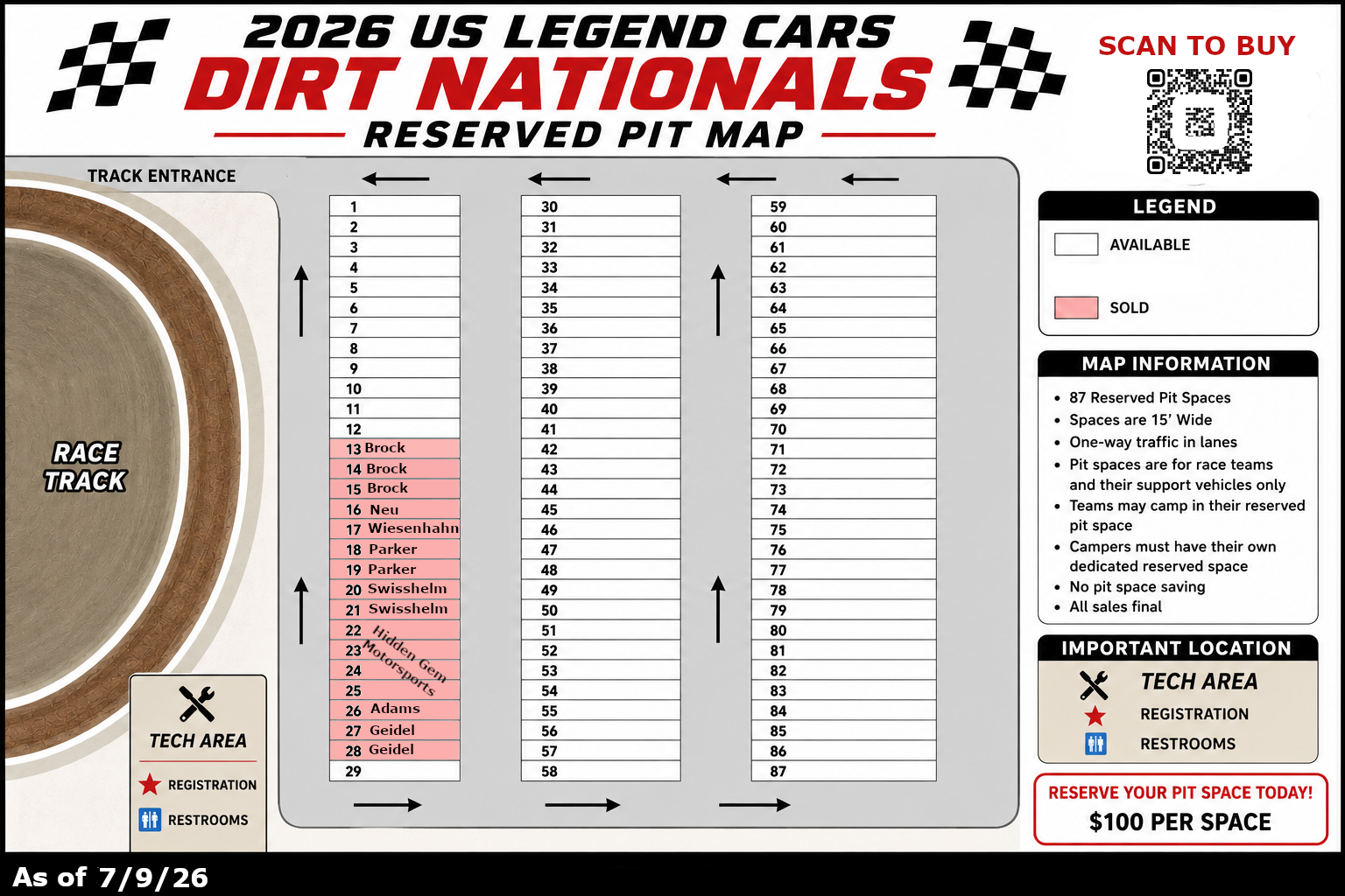 Dirt Championship Nationals: Thursday, October 15, 2026