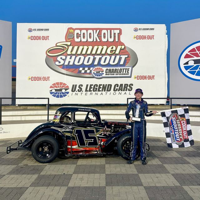 Case James in Cook Out Summer Shootout at Charlotte Motor Speedway.
