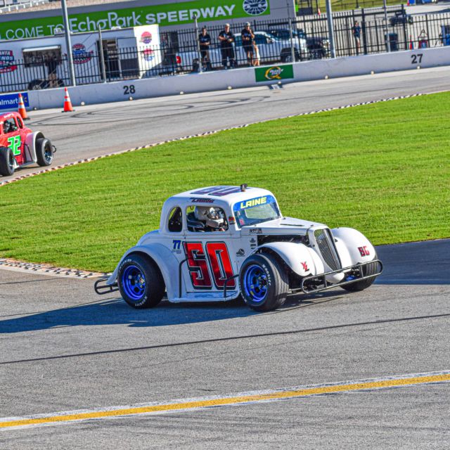 Emerson Laine in his Young Lions Legend Car.