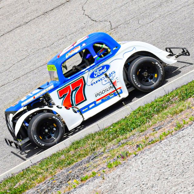 Jackson Fooks qualifying his Legend Car at Highland Rim Speedway, aka Veterans Motorplex at the Rim.