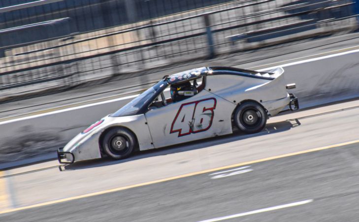 Lane Christensen practicing for the 2023 Bandolero Nationals at Charlotte Motor Speedway