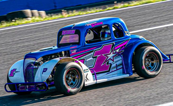Marissa Sawin and her new paint scheme and number for 2023