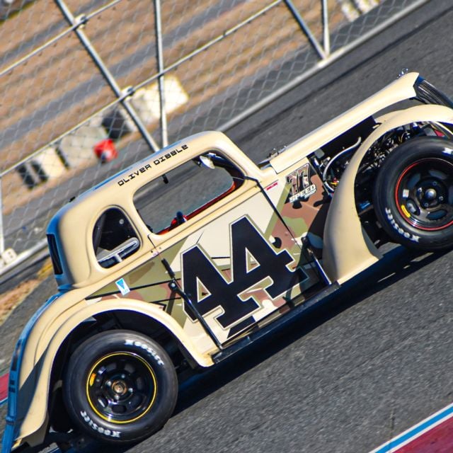 Oliver Dibble qualifying during Winter Heat at Charlotte Motor Speedway.