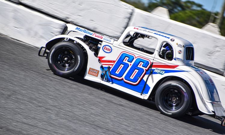Owen Mahar practicing at the 2023 Winter Nationals at Citrus County Speedway