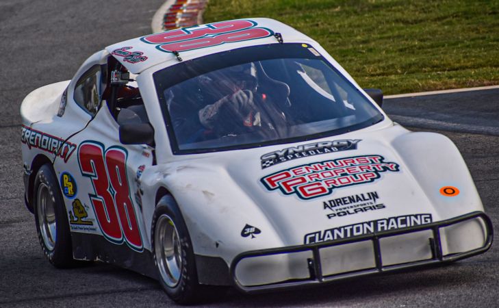 Emma Britt practicing her Bandolero during Thursday Thunder Round 6 at Atlanta Motor Speedway