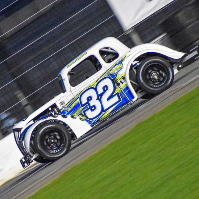 Jensen Jorgensen scored his 50th career Thursday Thunder victory Wednesday night at EchoPark Speedway.